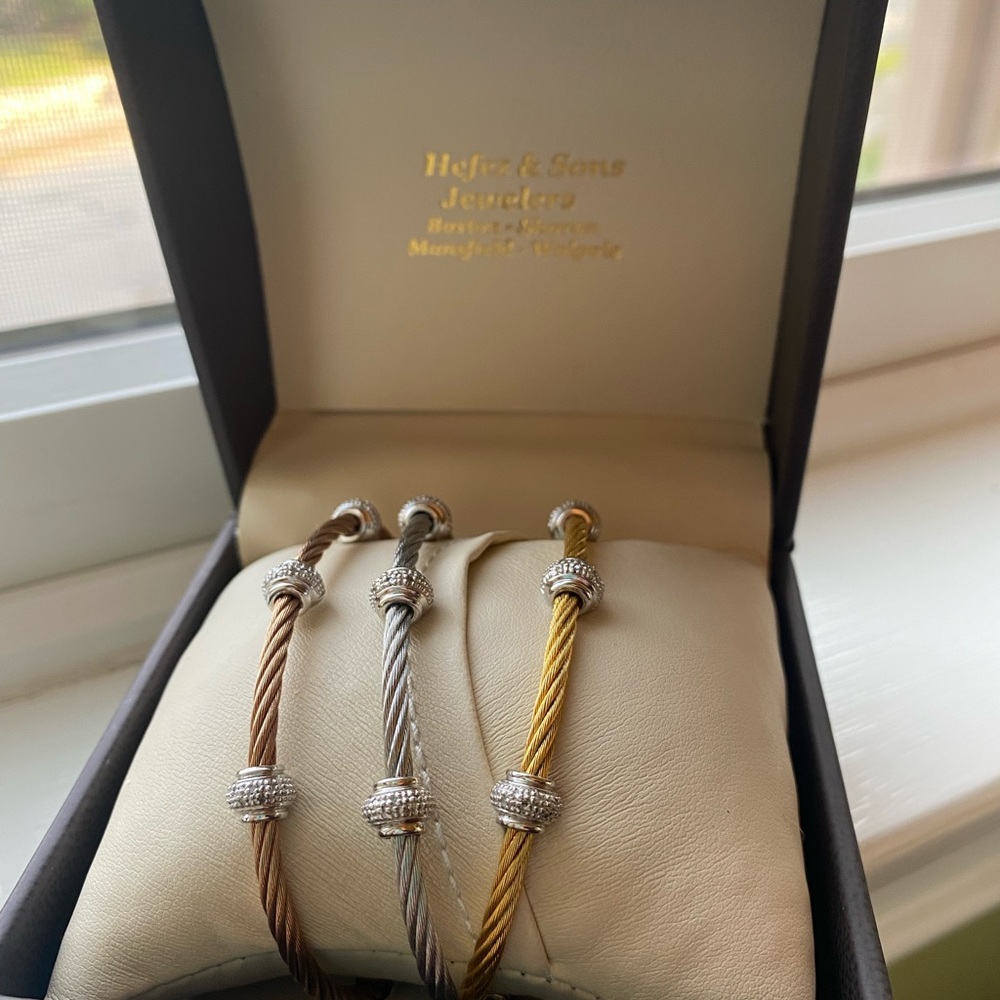 Triple Tone Stackable Bracelets - image 3